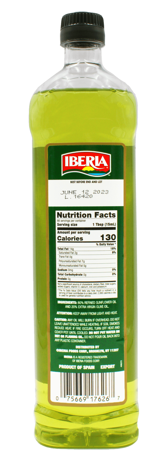 Iberia Extra Virgin Olive Oil Blend 34 oz - Iberia Foods
