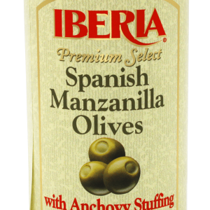 Iberia Manzanilla Olives Stuffed with Minced Anchovies (Tin) 5.2 oz