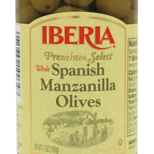 Iberia Spanish Manzanilla Olives (Glass) 7 oz