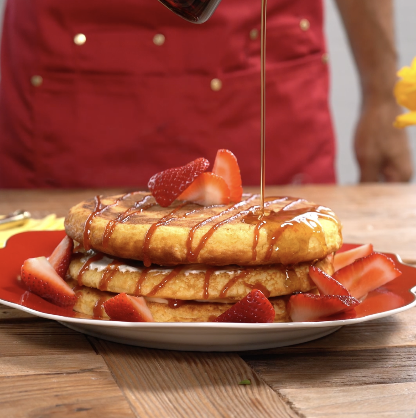 Guava & Cream Cheese Pancakes